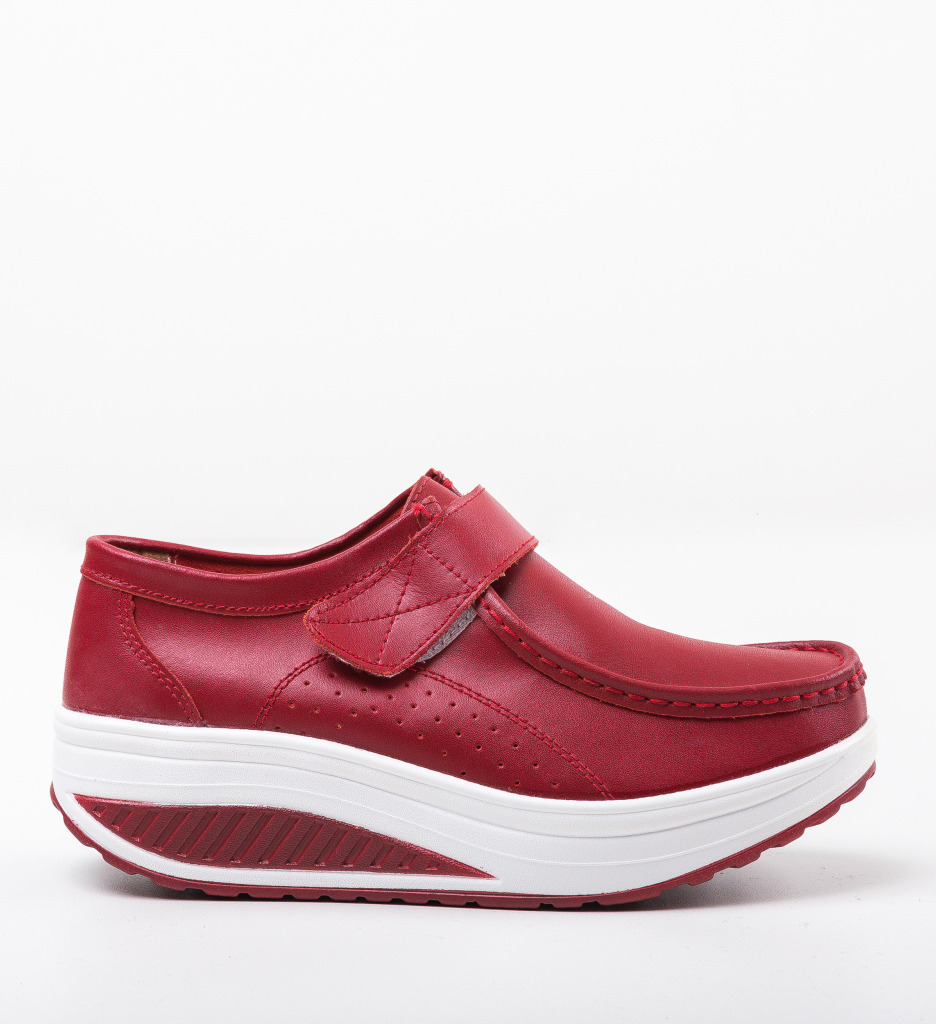 Pantofi Casual Marko Rosii - Stil Urban - imagine 5