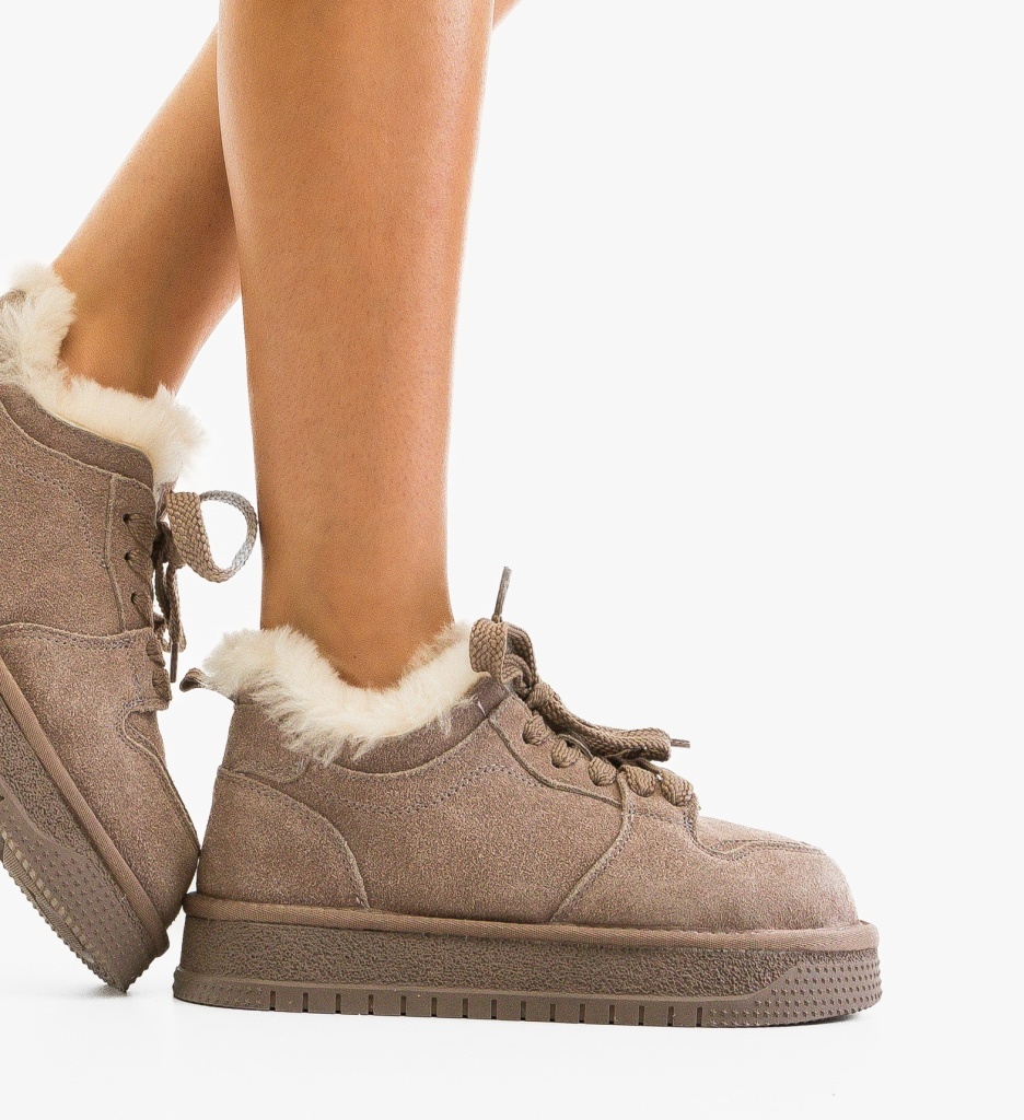 Sneakers Dama Caberme Gri | Confort Modern - imagine 4