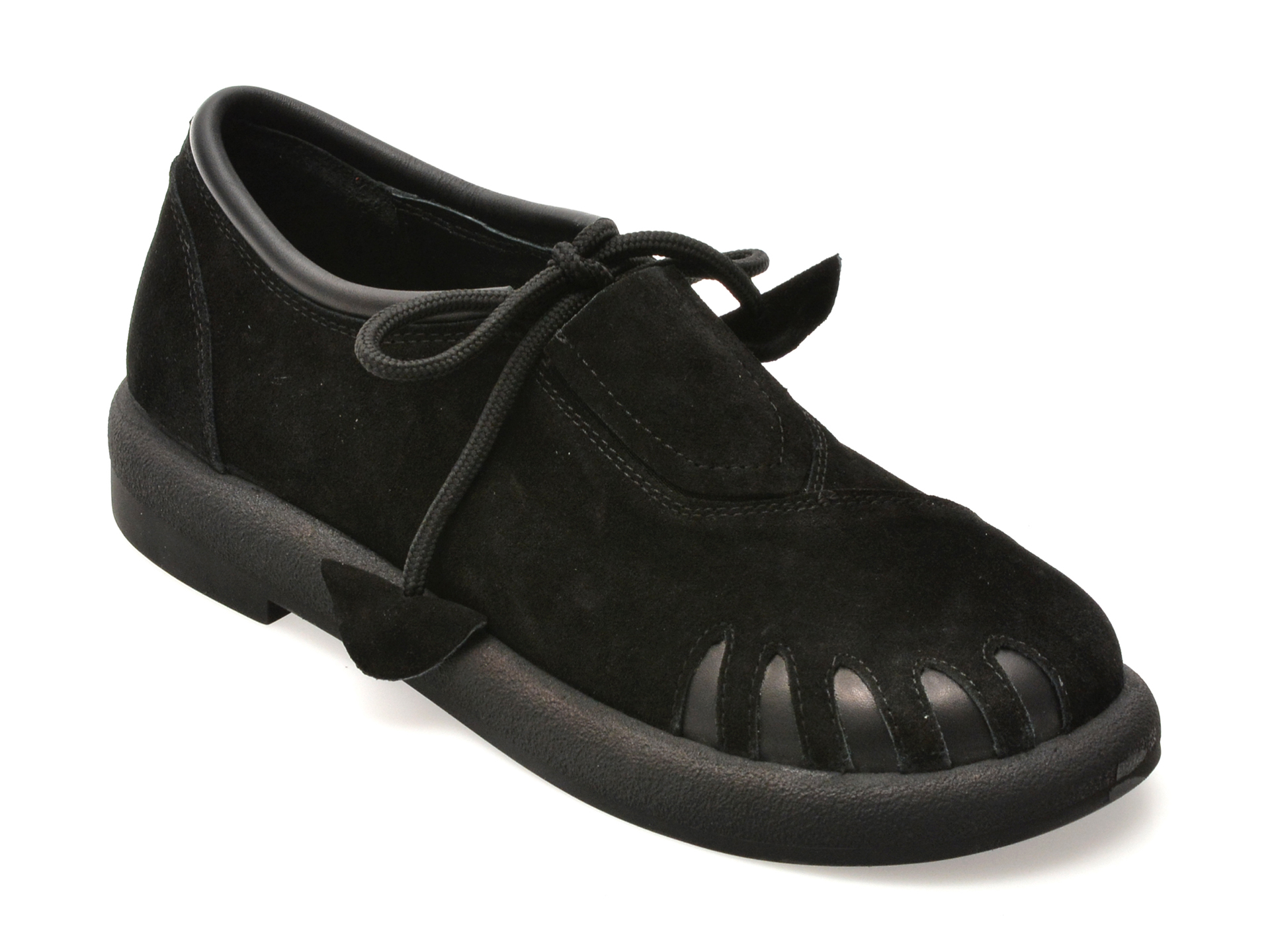 Pantofi GRYXX negri din piele intoarsa