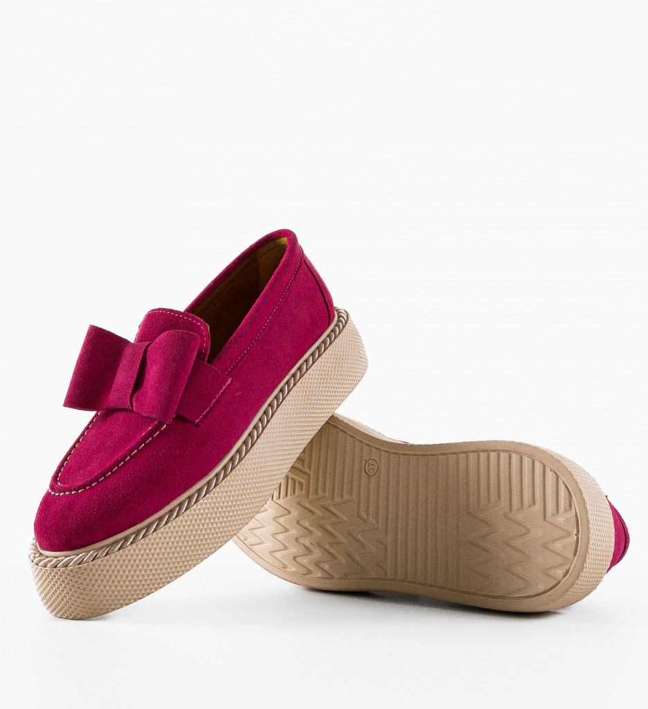 Pantofi Casual Dama Kivu Fuchsia | Confort Zilnic - imagine 6