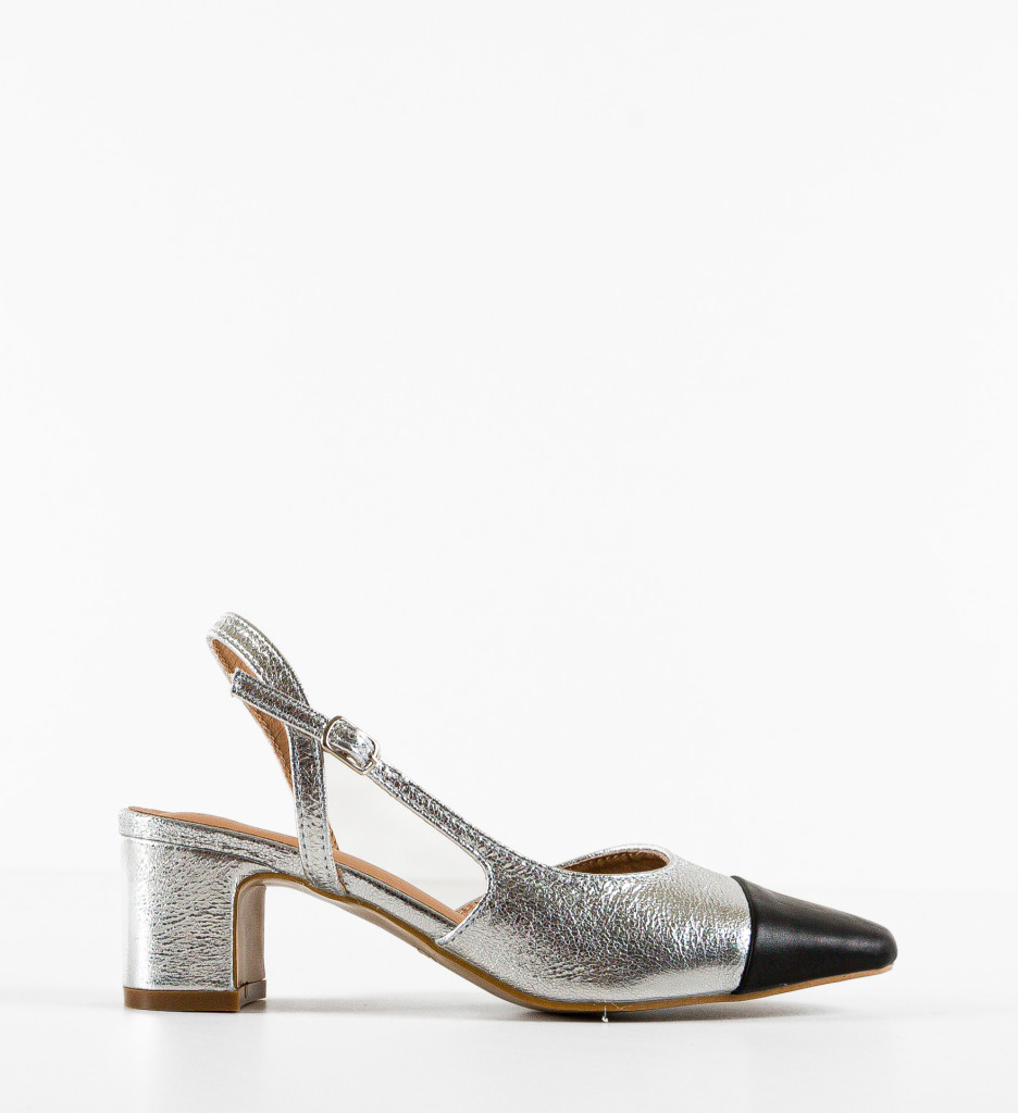 Pantofi Hauka Argintii - Eleganță la Toc Înalt - imagine 5