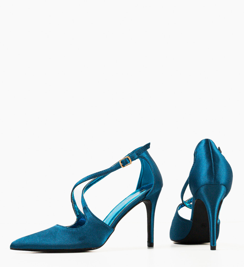 Pantofi Toc Albastri Allow - Eleganță la Fiecare Pas - imagine 8