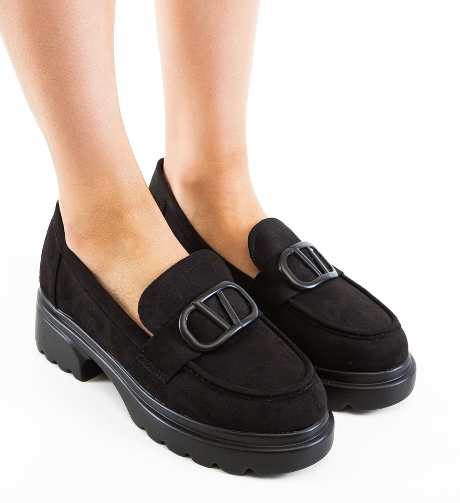 Pantofi Casual Dama Akon Negri – Confort și Stil