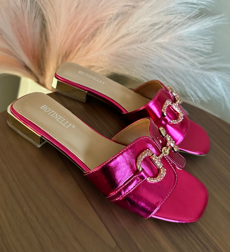 Papuci Dama Toyin Fuchsia - Confort și Stil - imagine 2