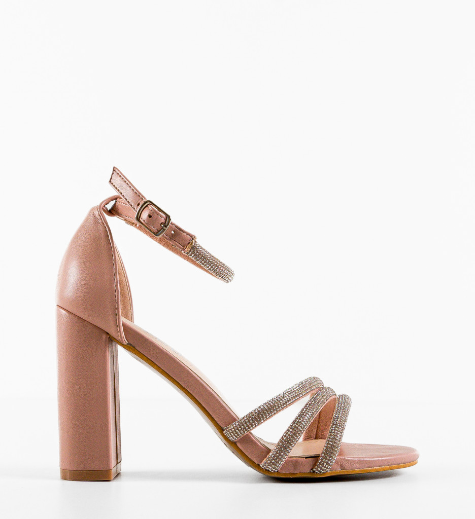 Sandale Toc Awotwi Roz - Eleganță Feminină - imagine 4