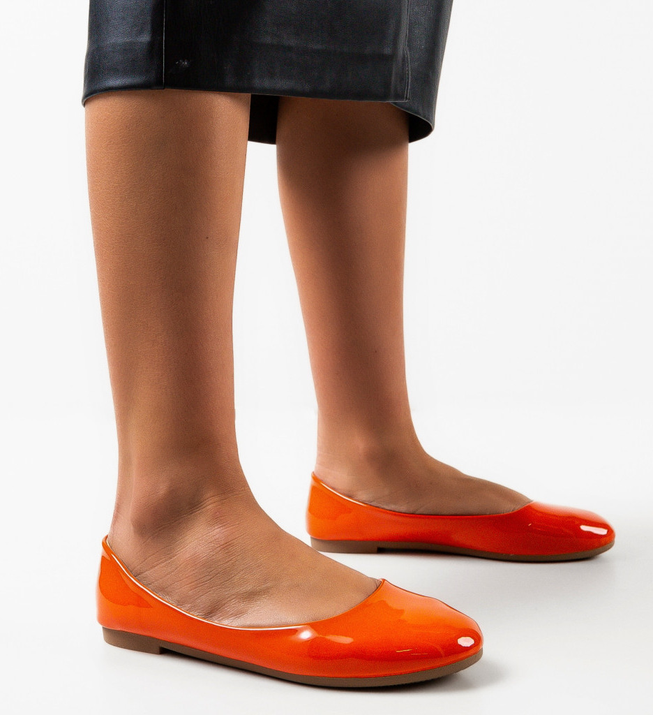 Balerini Dunn Portocalii - Confort Casual - imagine 3