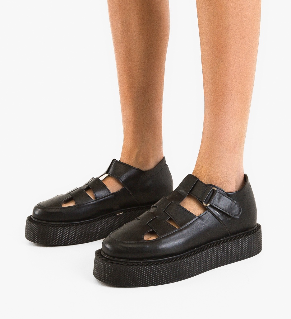 Pantofi Casual Gryndy Negri | Confort și Stil - imagine 3