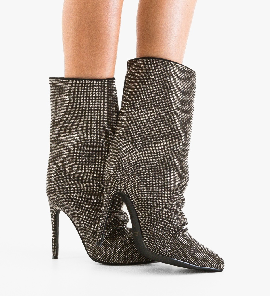 Botine Dama Ghyona Negre | Depurtat - imagine 4