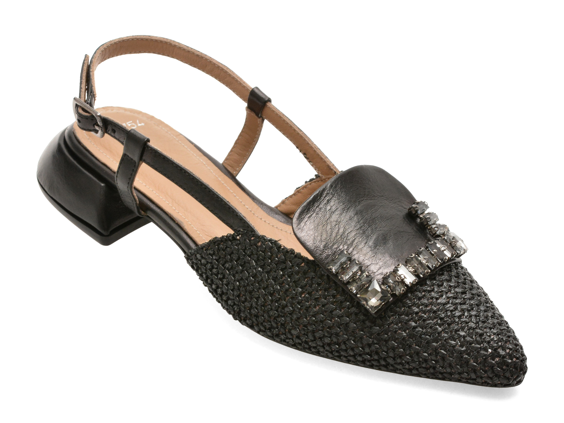 Pantofi Epica Negri Eleganți din Piele