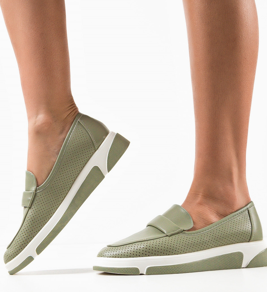 Pantofi Casual Gerta Verzi | Confort & Stil Modern - imagine 4