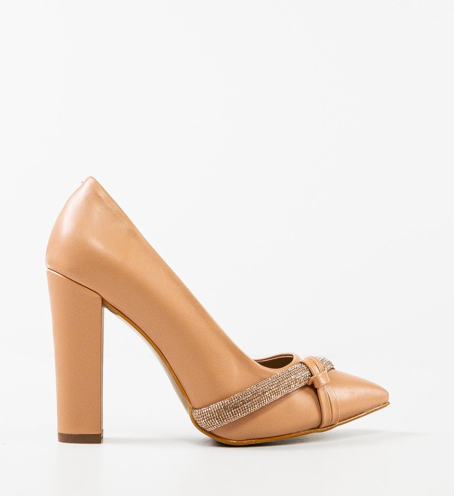 Pantofi cu toc Pynay Bej - Eleganță și Stil - imagine 7
