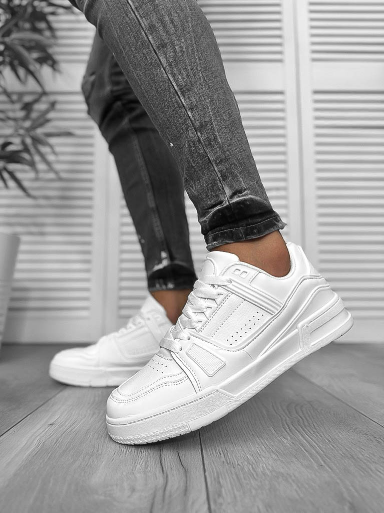 Adidași Casual Bărbați Albi - Confort și Stil