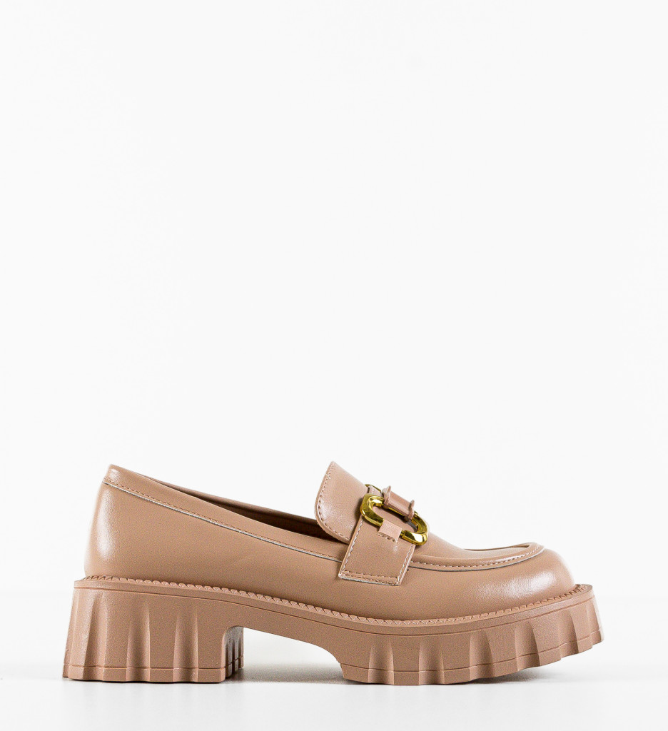 Pantofi Casual Gully Nude | Confort Zilnic - imagine 4
