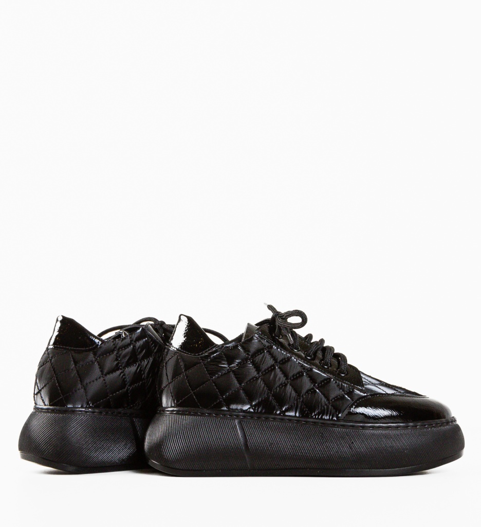 Pantofi Casual Gron Negri | Confort Asigurat - imagine 5