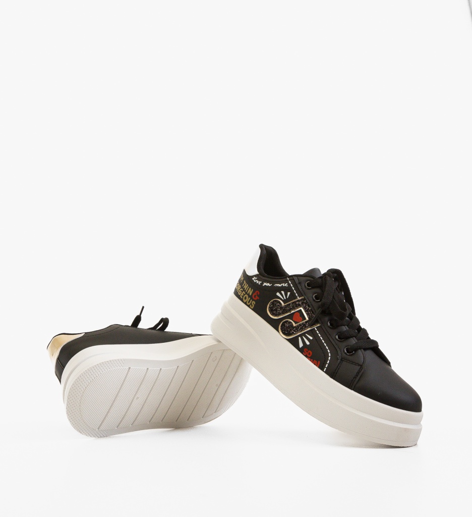 Sneakers Imoge Negri Dama - Confort și Stil - imagine 5