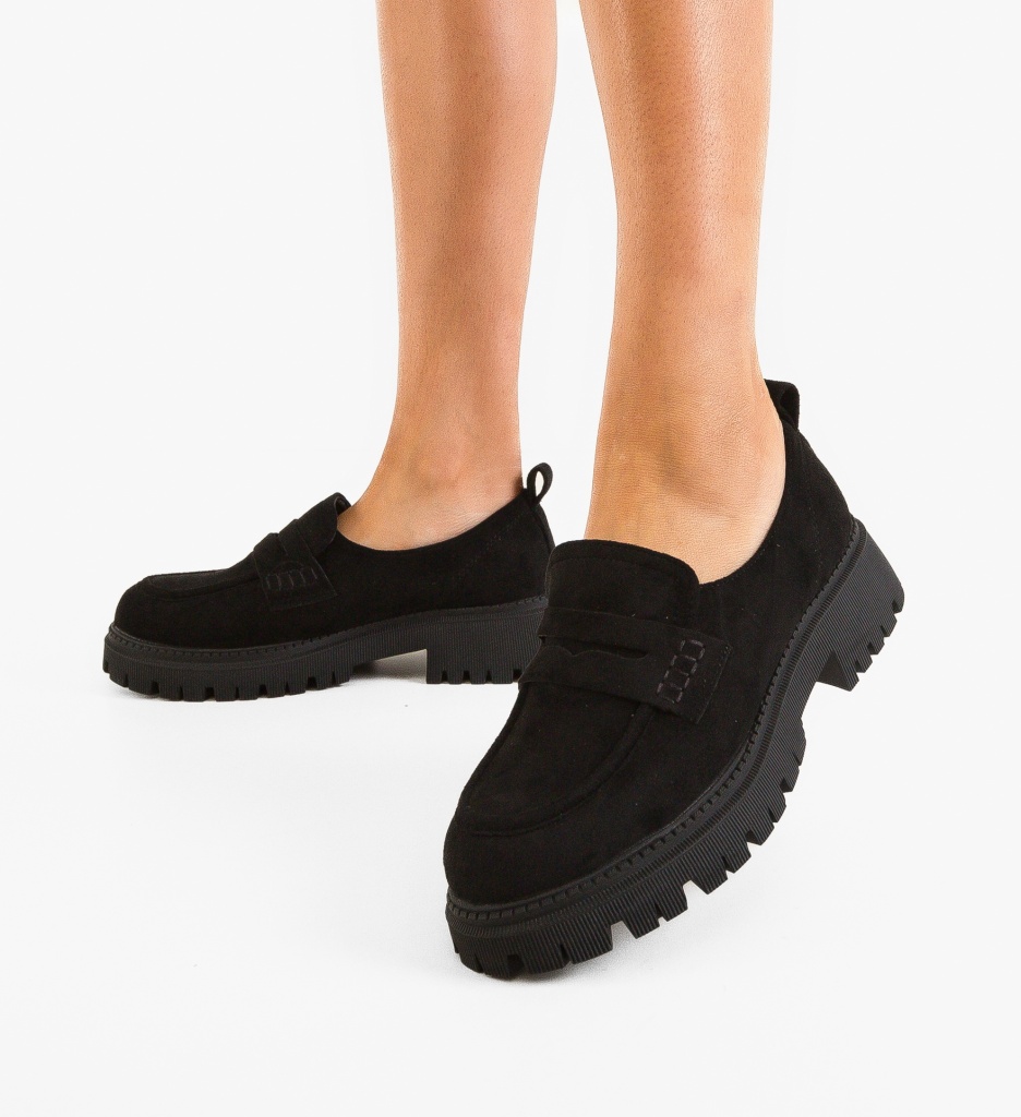 Pantofi Casual Dama Laje Negri - Confort și Stil - imagine 3