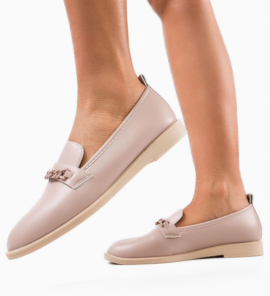 Pantofi Casual Dama Kalanz Nude - Confort și Eleganță - imagine 4