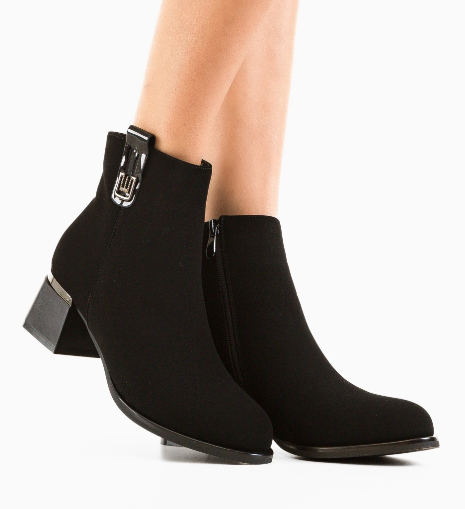 Botine Dama Hroga Negre - Eleganță și Confort - imagine 2
