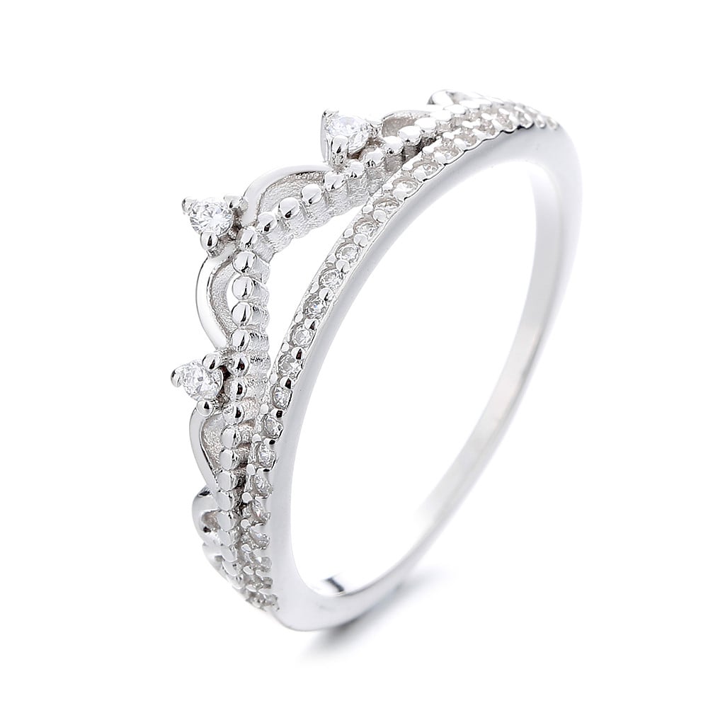Inel Argint Coronita Delis | Eleganță Rodiat