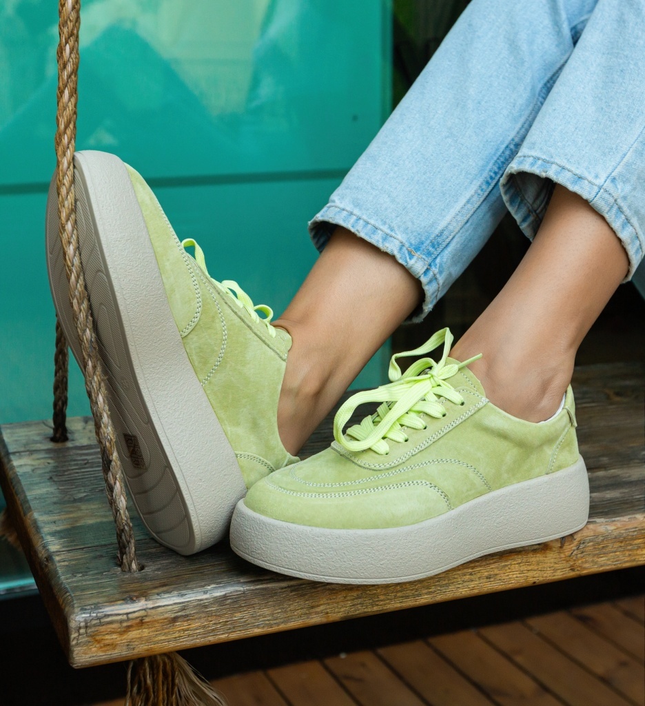 Sneakers Dama Brittni Verzi - Confort și Stil