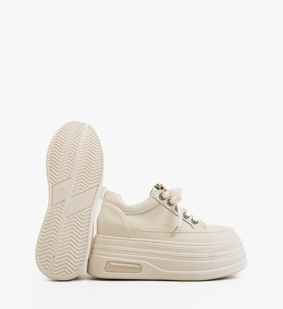Sneakers Dama Sitre Albi - Confort și Stil - imagine 5