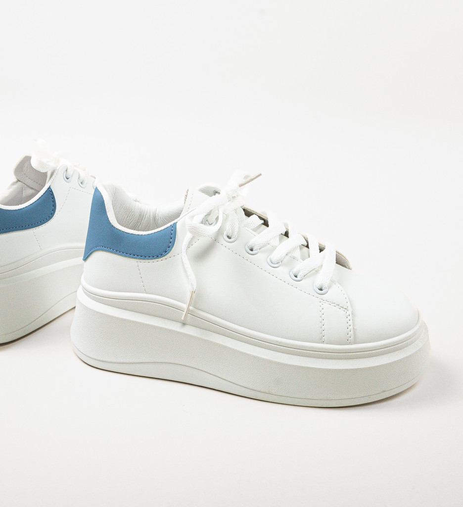 Sneakers Dama Sasha Albi | Confort și Stil - imagine 6