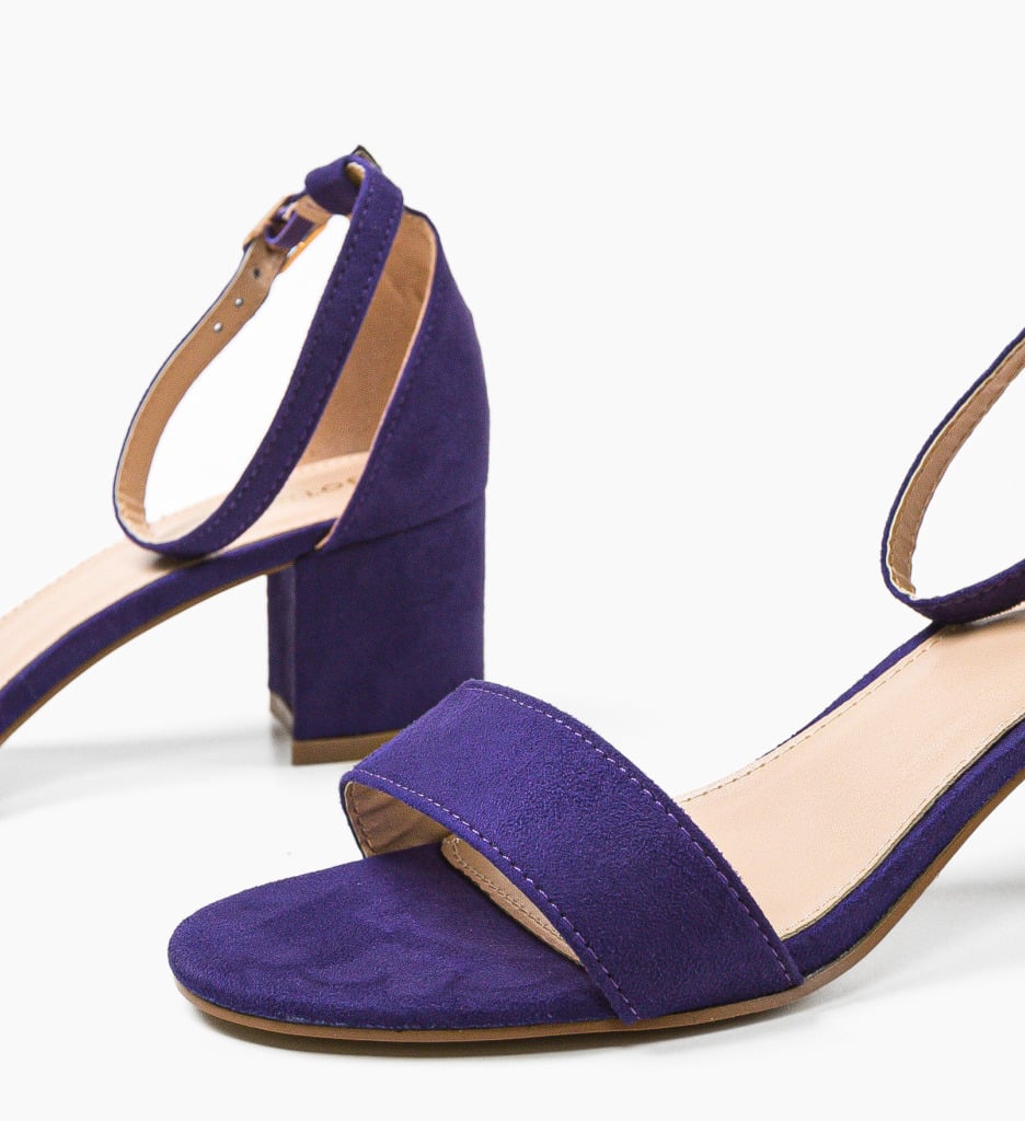 Sandale Banat Mov cu Toc - Eleganță și Stil - imagine 7