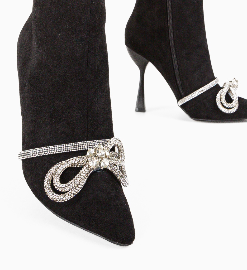 Botine Dama Csorba Negre - Eleganță și Stil - imagine 3