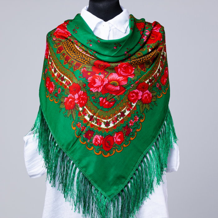 Esarfa Pavlovo Posad Verde | Shopika