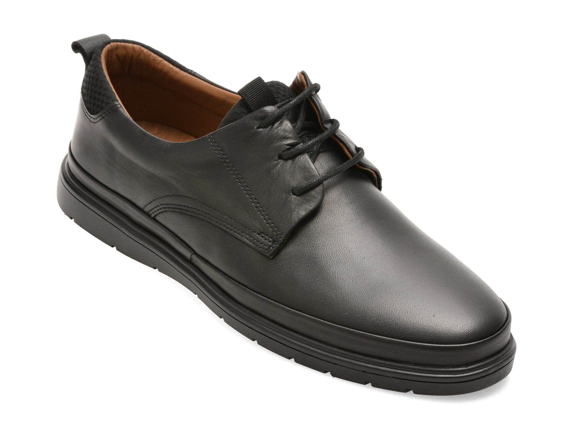Pantofi Bite The Bullet Negri Piele Naturală