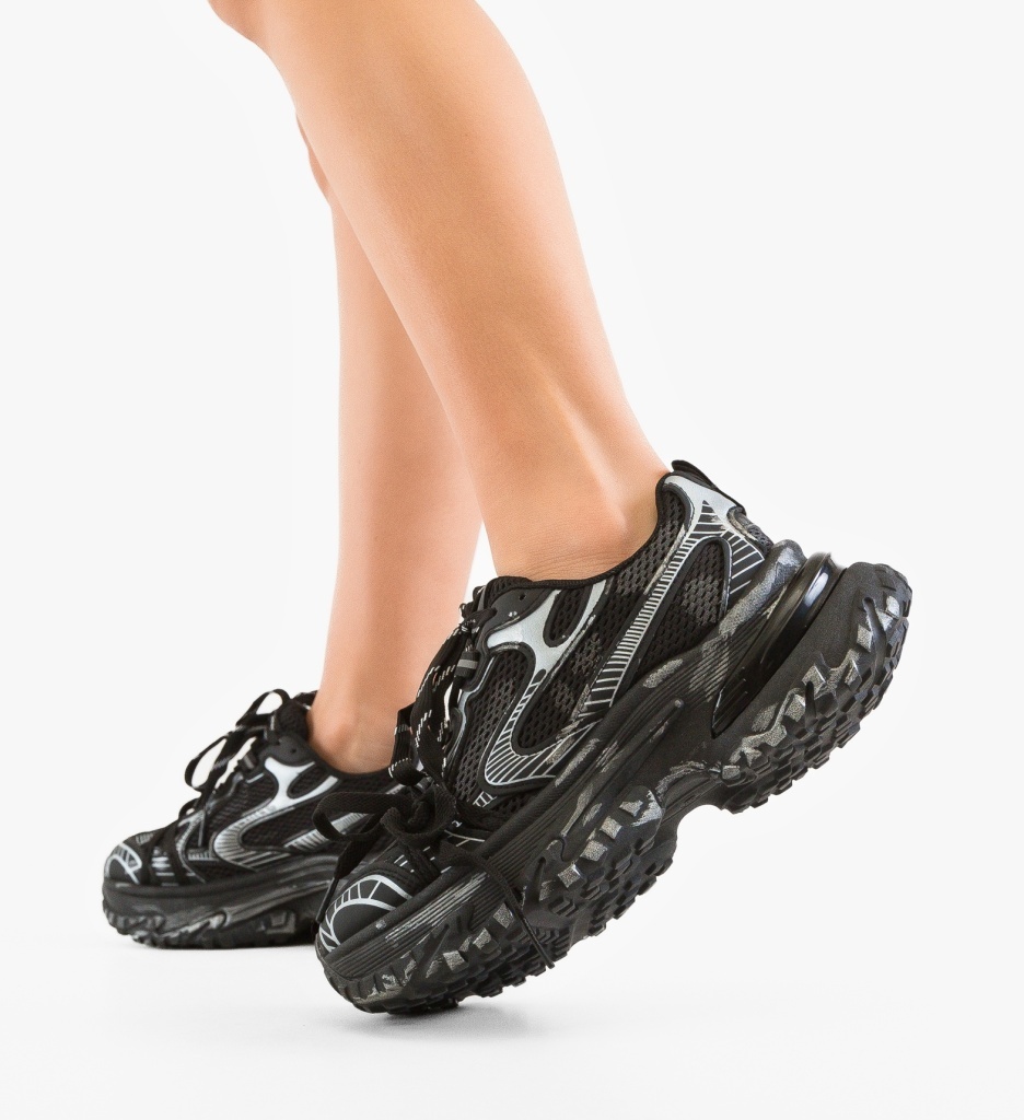 Sneakers dama Rarrw Negri - Confort Sport - imagine 2