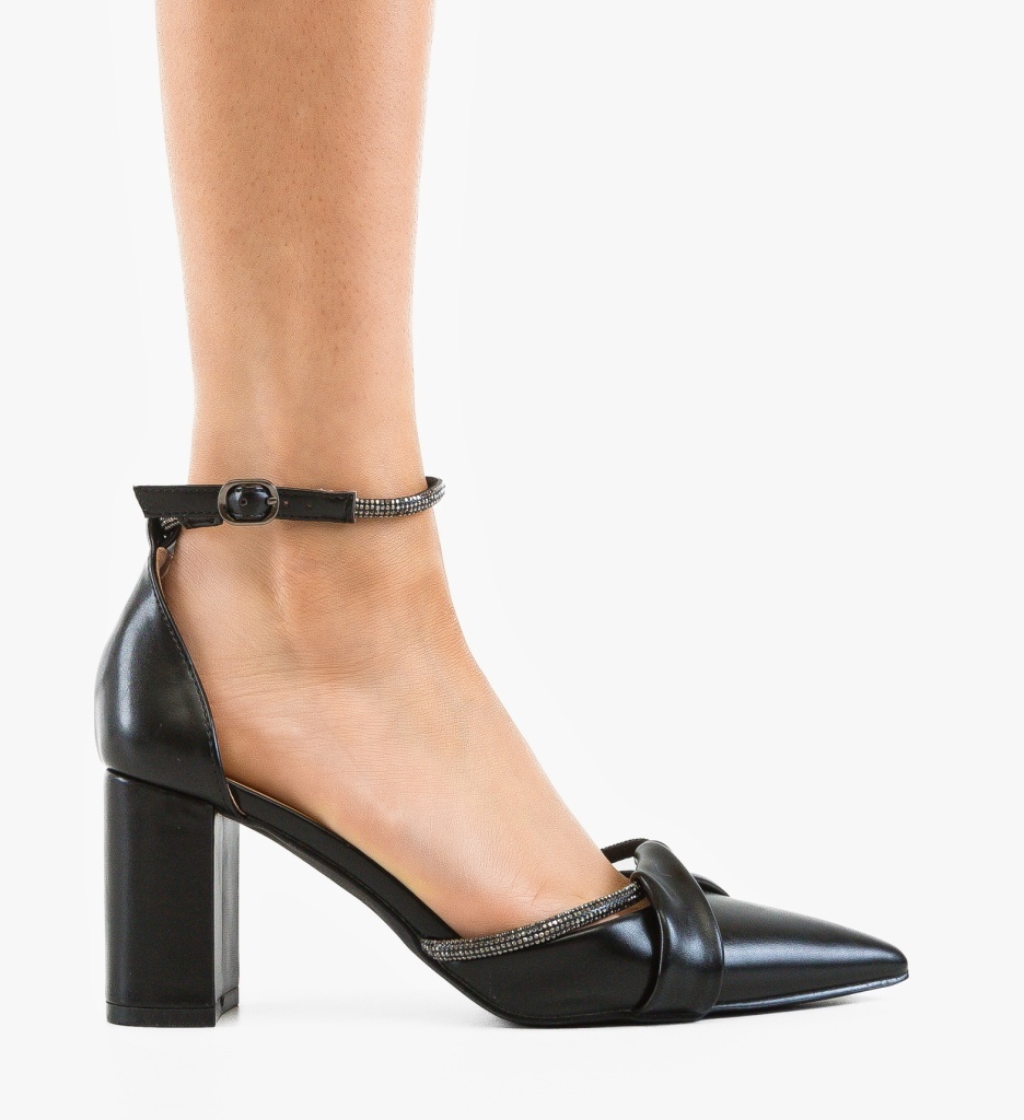 Pantofi dama Jenyt Negri eleganți cu toc stabil - imagine 6