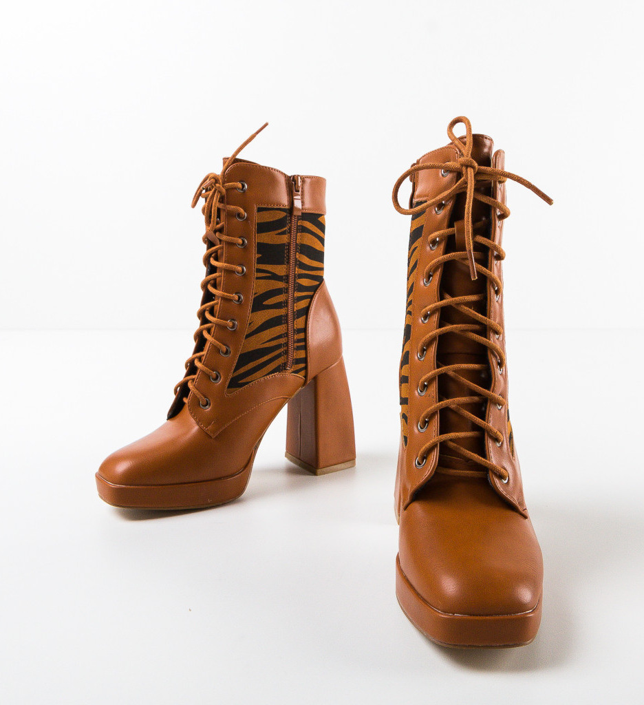 Botine Dama Camel - Eleganță și Stil Urban - imagine 5