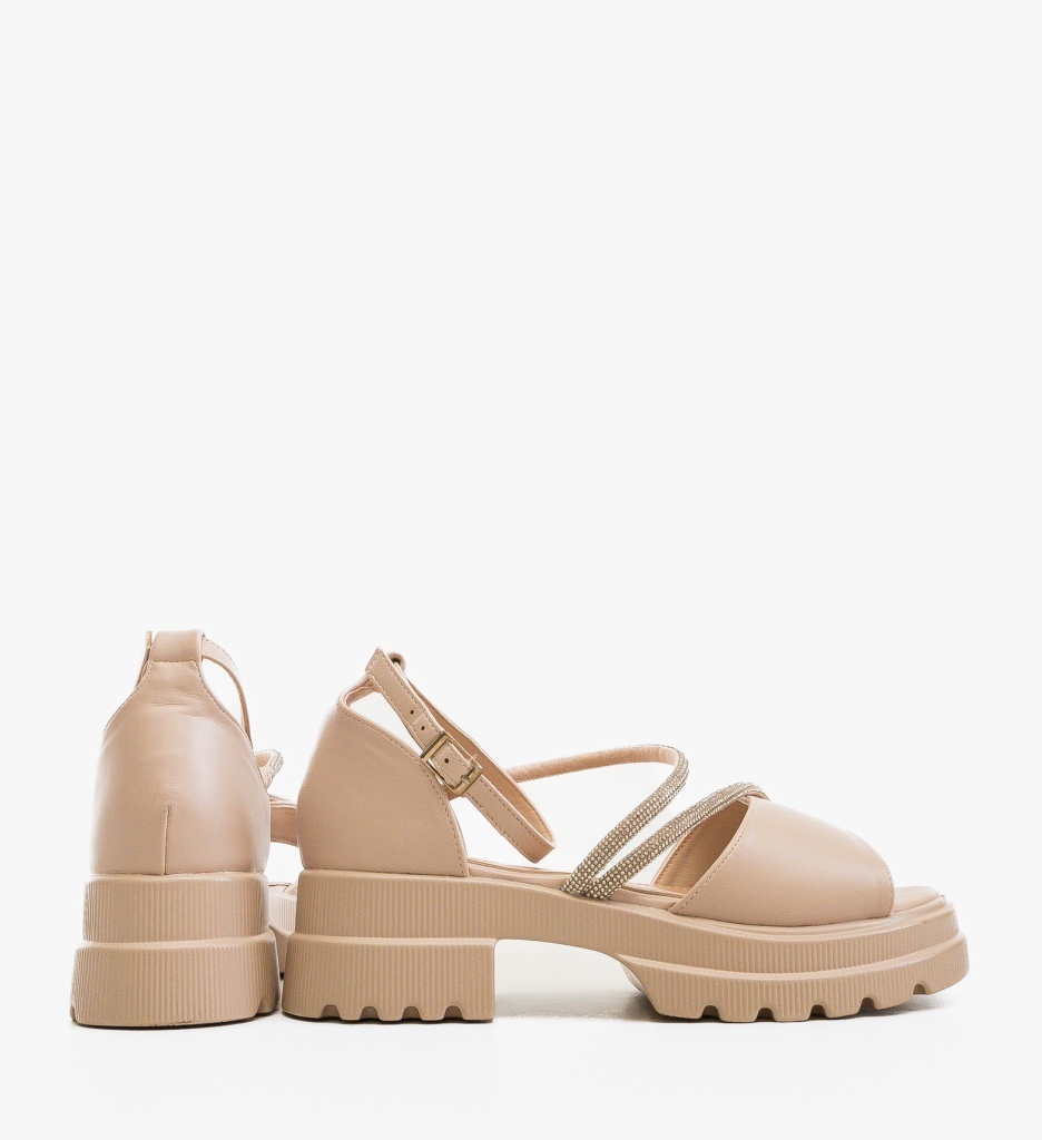 Sandale Dama Bej Eleganti și Confortabili - imagine 2