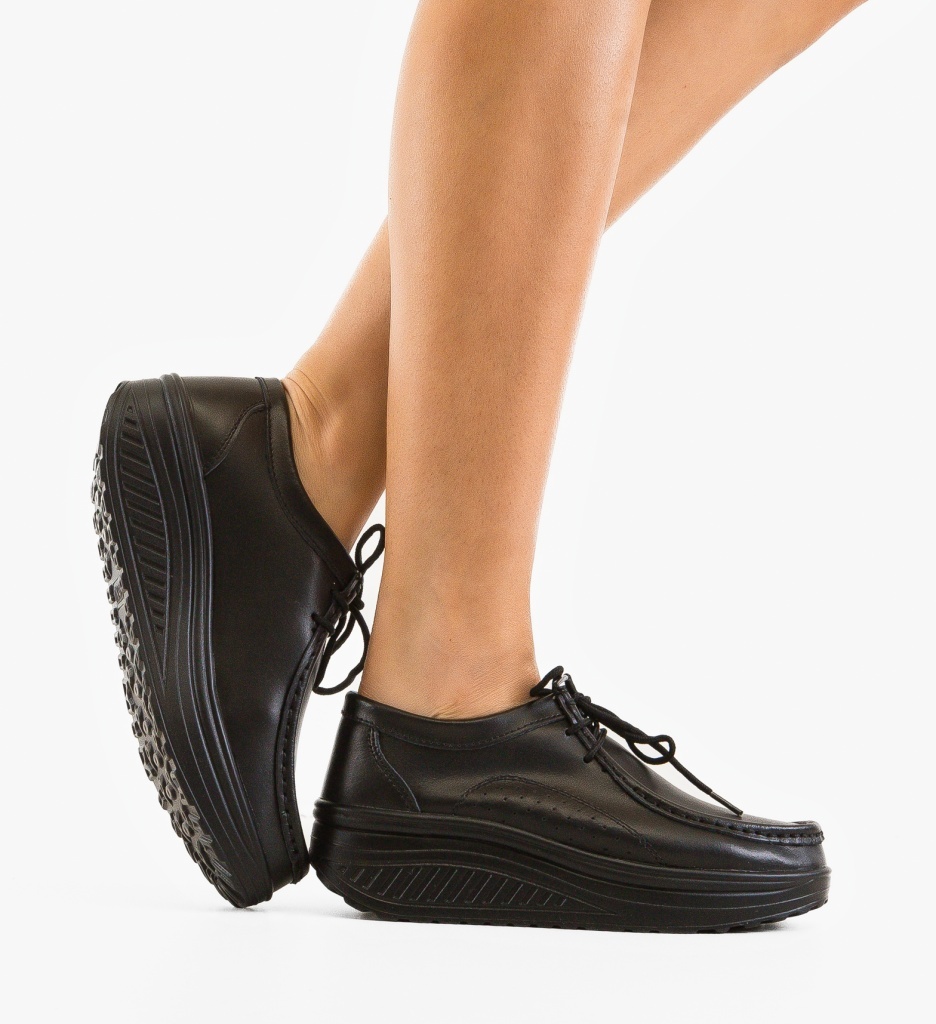 Pantofi Casual Roly Negri | Confort & Stil - imagine 2