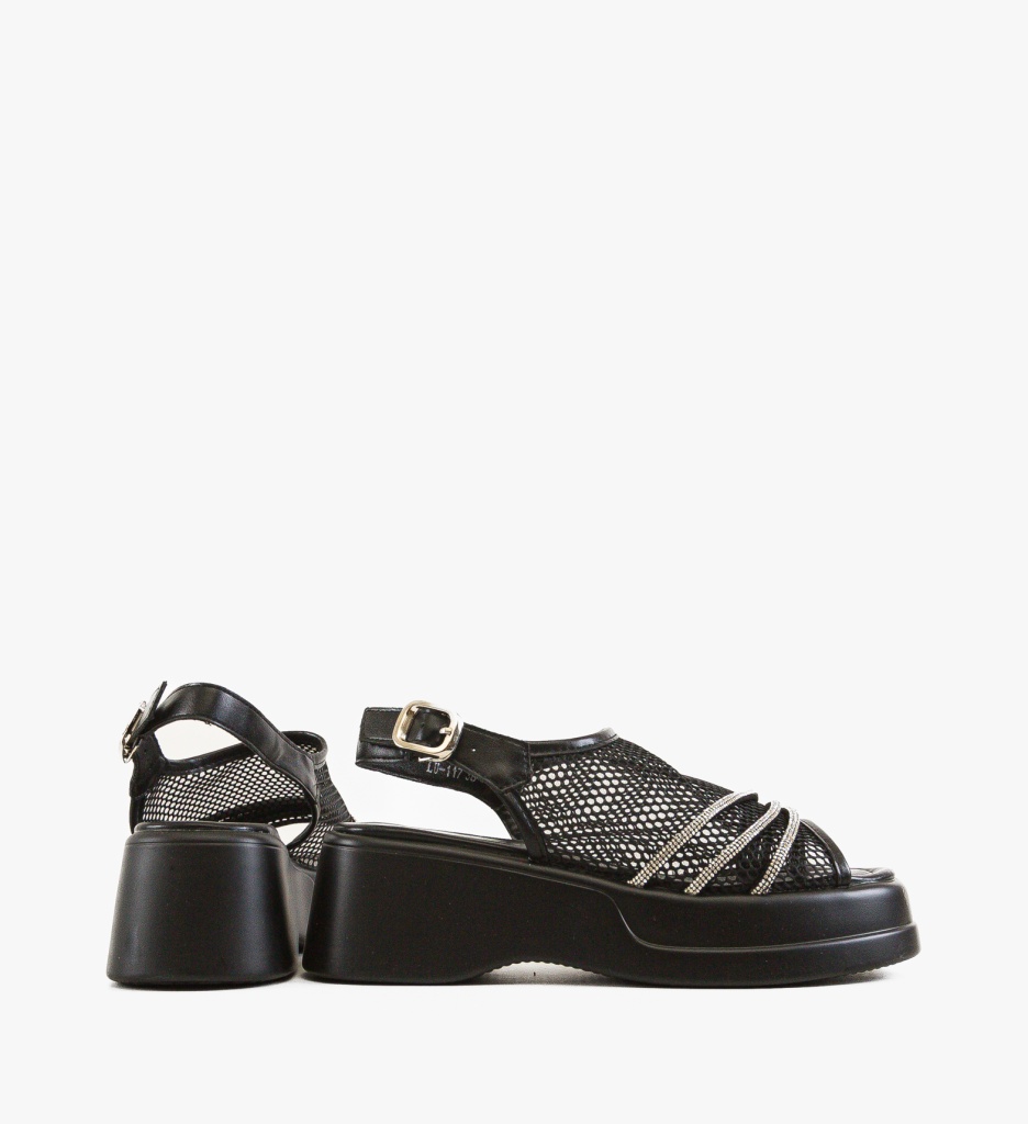 Sandale Dama Paze Negre - Eleganță și Confort - imagine 4