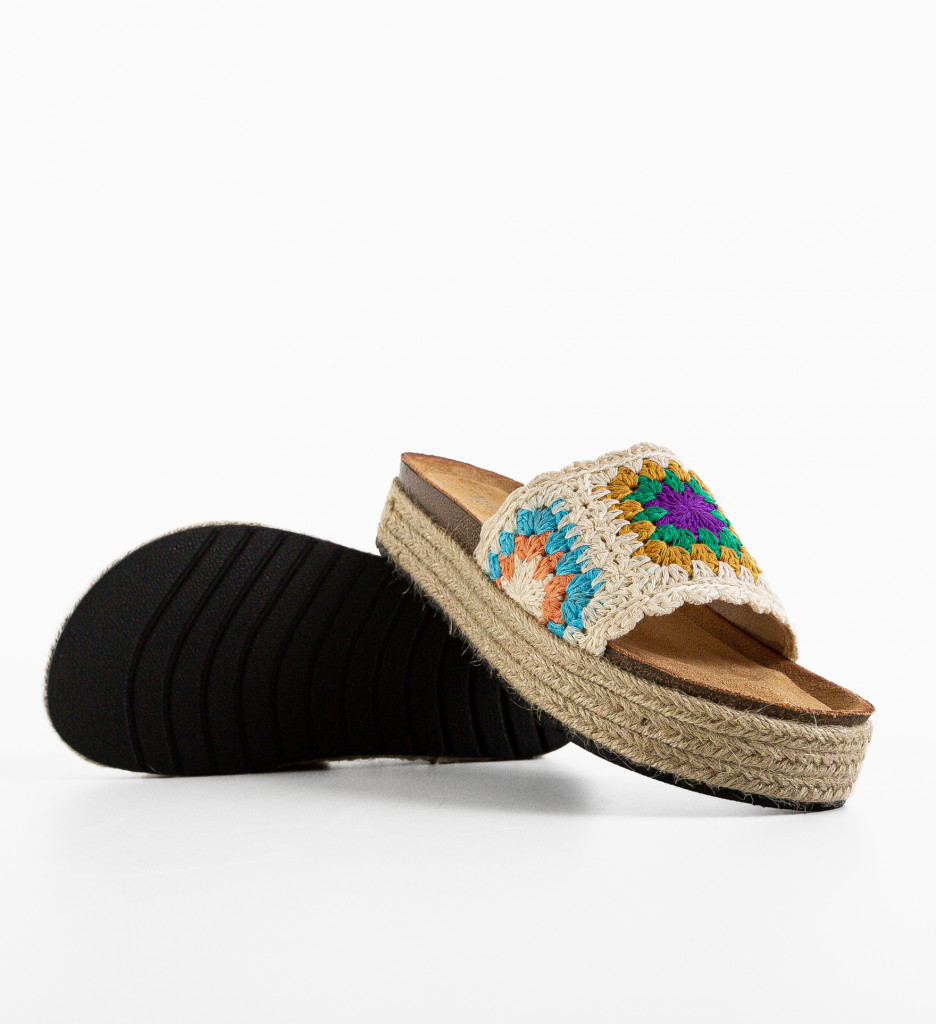 Papuci Dama Galbeni Chinon | Confort & Stil