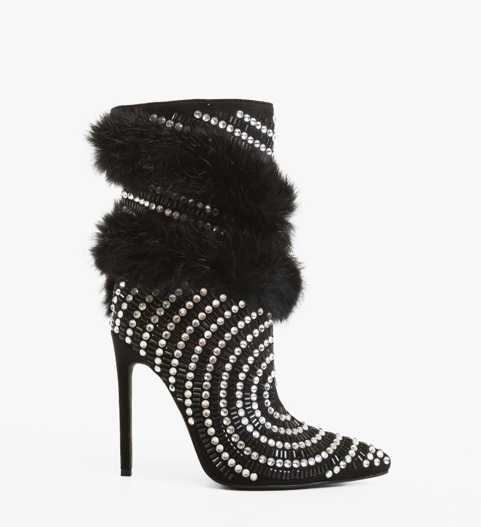 Botine Dama Odde Negre Depurtat - Eleganță Maximă - imagine 6