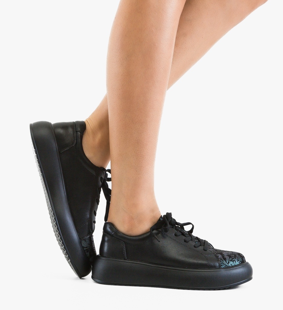 Pantofi Casual Floray Negri – Confort Stilat - imagine 3
