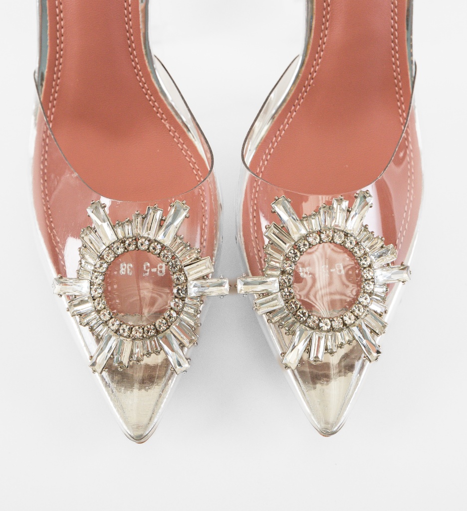 Pantofi dama Vareg Argintii | Eleganță și Stil - imagine 2