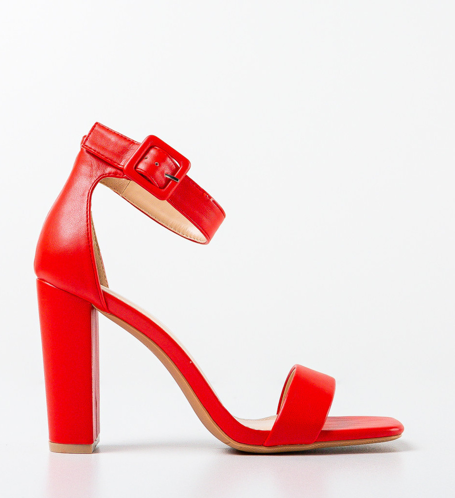 Sandale Rosii Lareta | Eleganță și Stil - imagine 5