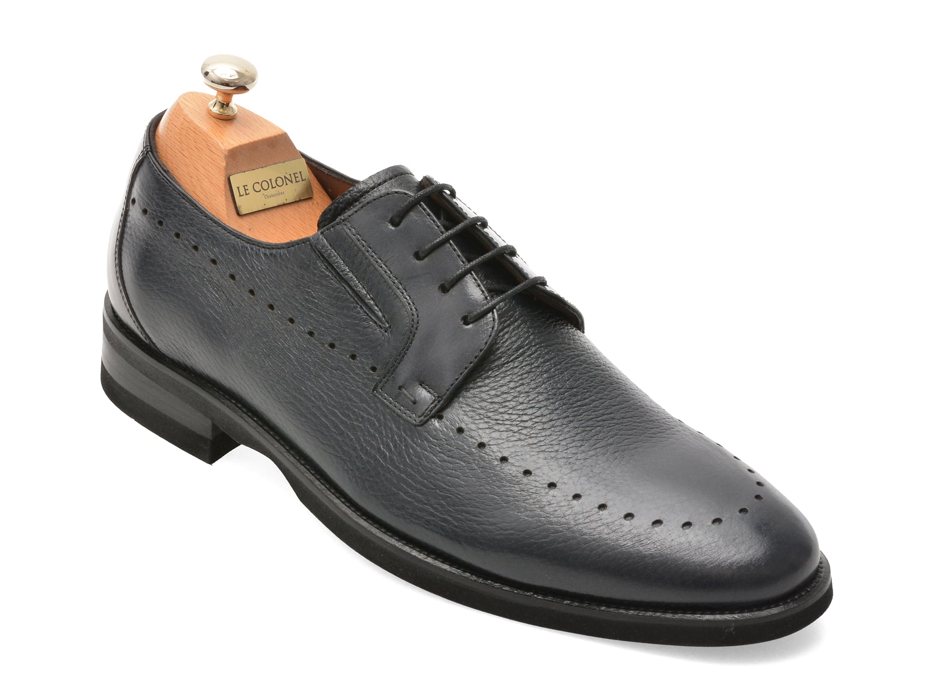 Pantofi Eleganti LE COLONEL Bleumarin Piele - imagine 2