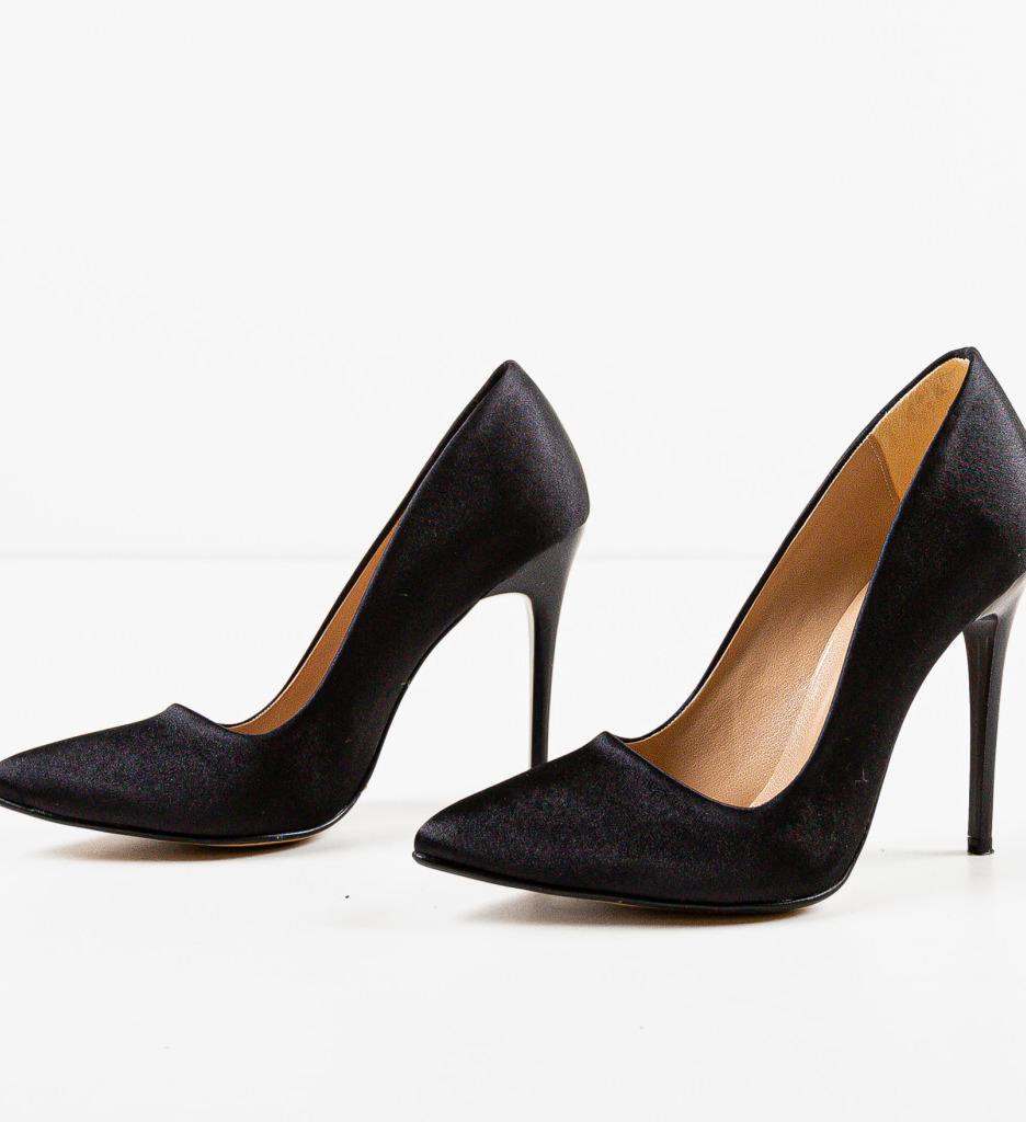 Pantofi Pefeba Negri cu Toc - Eleganță Asigurată - imagine 5