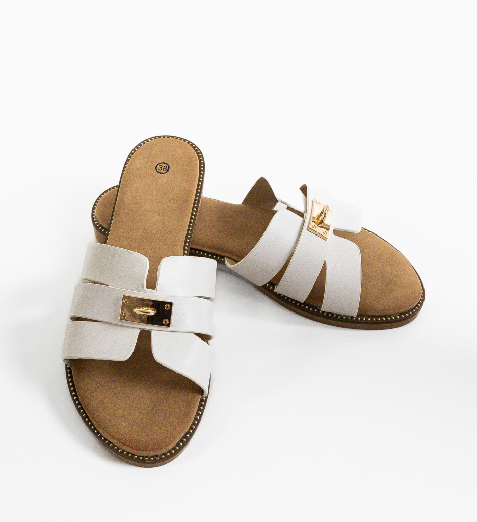 Papuci Dama Daly Albi | Confort & Stil N/A - imagine 5