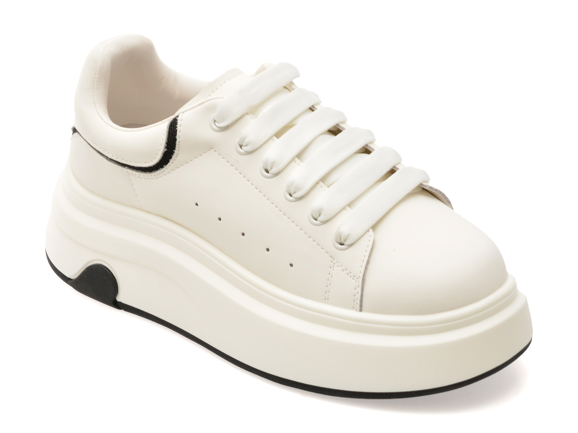 Pantofi sport Gryxx piele naturală alb-negru