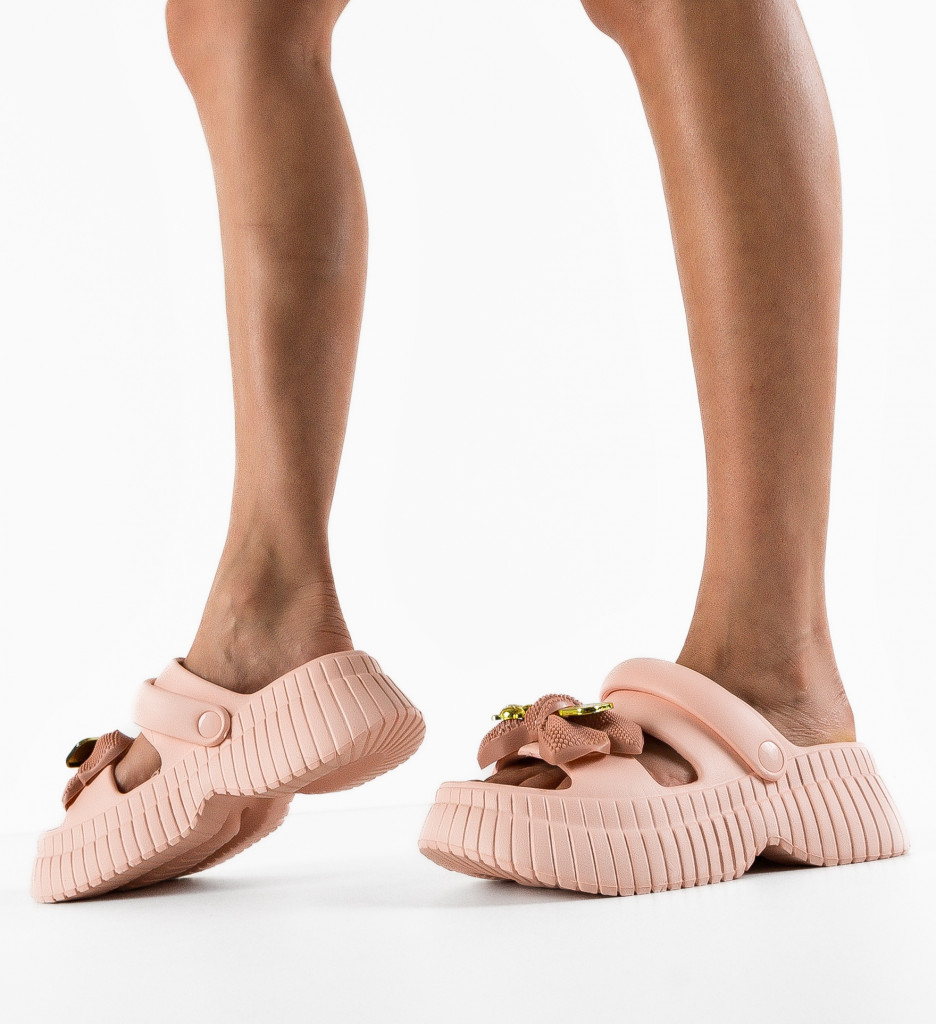 Papuci Dama Beutel Roz - Confort Superior - imagine 5