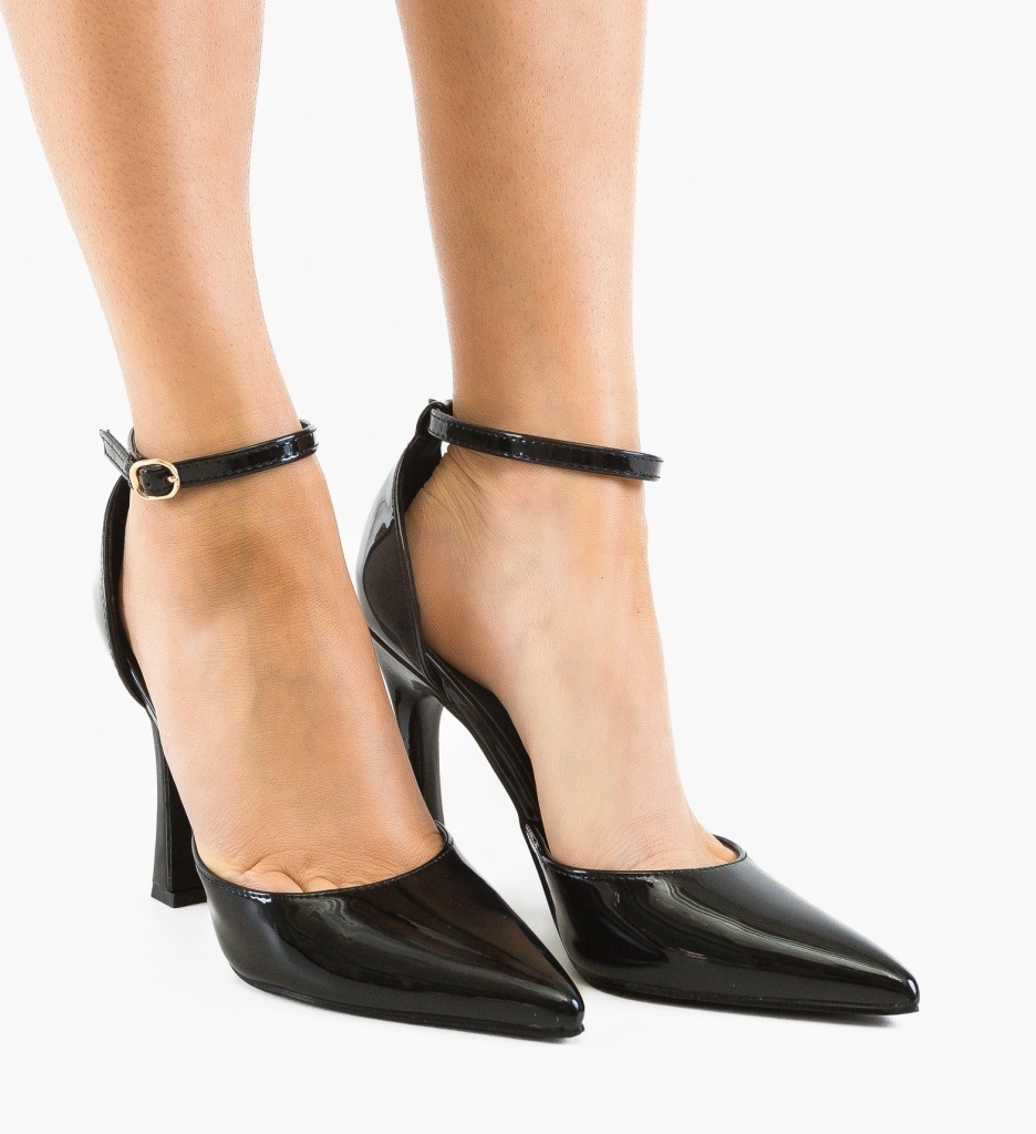 Pantofi Stiletto Faxery Negri Eleganți - imagine 5