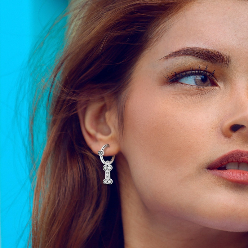 Cercei Argint Amanda JW570 Placati cu Rodiu - imagine 4