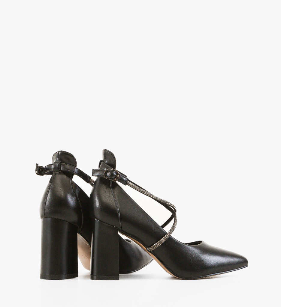 Pantofi cu Toc Lease Negri | Eleganță Atemporală - imagine 4