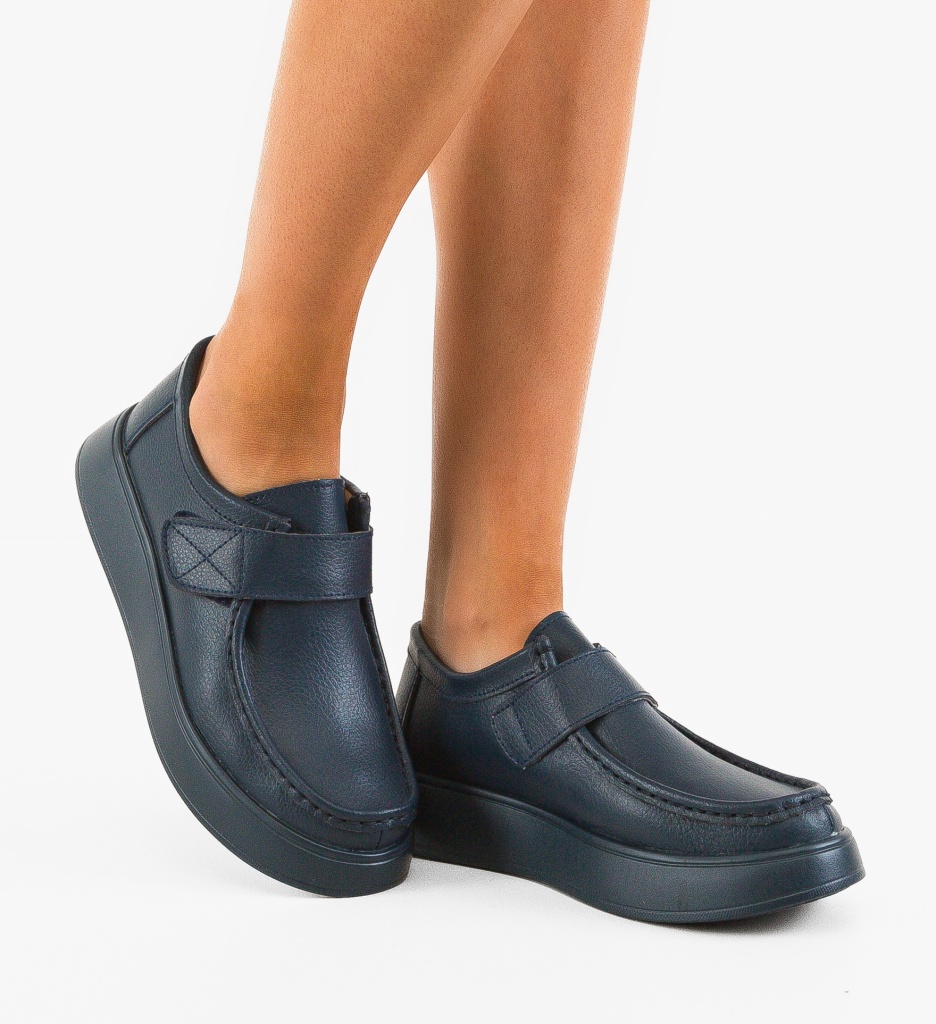Pantofi Casual Lina Bleumarin - Confort și Stil - imagine 3